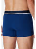 Schiesser Retro Short / Pant 95/5 Cotton in Schwarz / Blau