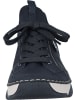 rieker Schnürschuhe in schwarz/schwarz