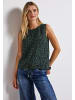 Street One Musselin Blusentop mit Print in Grün