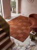 KADIMA DESIGN Teppich Wolle für Fußbodenheizung DEBEN modern Wohnzimmer Diele in Terrakotta