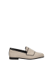 Max Mara Beige Stoff Slip-On Loafer