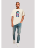 F4NT4STIC Oversize T-Shirt TV Times Jeremy Beadle 1982 Pop Art in sand