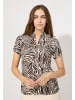 More & More Viskosebluse Animalprint in twotone animal print