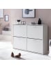 FineBuy Schuhschrank in Weiß / Spanplatte / 120x24x81
