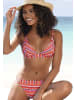 LASCANA Triangel-Bikini in orange gestreift