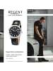 Regent Analog-Armbanduhr Regent Lederarmband schwarz mittel (ca. 39mm)