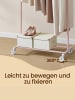SONGMICS Kleiderständer Pataye in Rosa - (B)45 x (H)161.5 x (T)132 cm