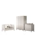 58 aufm Kessel BABYZIMMER SET Keely Kiefer weiß Baby-/Juniorbett Kommode Schrank