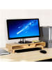relaxdays Monitorständer in Natur - (B)62 x (H)13 x (T)20,5 cm