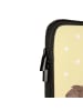 Mr. & Mrs. Panda Laptop Tasche Katze Dose mit Spruch in Gelb Pastell