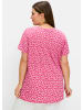 sheego Kurzarmshirt in fuchsia