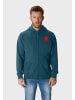 OLDSKULL Sweatjacke Retro Japan Island in Dark green