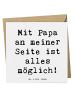 Mr. & Mrs. Panda Geschenkkarte Spruch Papa Möglichmacher mit Spruch in Weiß