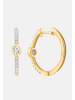 Ethische Diamanten Ohrringe aus 375 Gelbgold mit Lab Grown Diamant