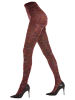 Sympatico Strumpfhose FLEURS in bordeaux