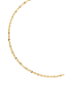 Hey Happiness Vergold. Halskette Choker Edelstahl in Gold - (L) 34 cm