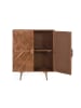 Giner y Colomer Sideboard aus Mangoholz mit geschnitzten Türen in Brown