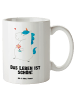 Mr. & Mrs. Panda XL Tasse Einhorn Spaziergang mit Spruch in Weiß