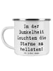 Mr. & Mrs. Panda Kaffeebecher Spruch Angst vor Dunkelheit überwi... in Weiß
