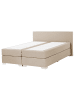 Beliani Doppelbett PRESIDENT in Beige/Silber - (W) 170 x (H) 90 x (L) 210 cm
