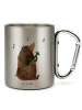 Mr. & Mrs. Panda Kaffeetasse Bär Lied ohne Spruch in Silber