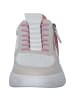 Jana Shoes Schnürschuhe in WHITE/FUXIA