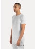 SMILODOX T-Shirt Thilo in Grau Melange