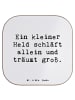 Mr. & Mrs. Panda Bierdeckel Spruch Alleine schlafen lernen mit S... in Weiß