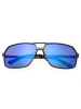 Breed Polarisierte Sonnenbrille "Fornax" in Gunmetal/Blau