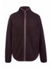 Hessnatur Fleece Jacke in schwarzbeere