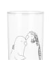Mr. & Mrs. Panda Lieblingsglas Wellensittich Liebe ohne Spruch in Transparent