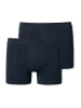 Schiesser Retroshorts 2er-Pack Basic Kids in nachtblau