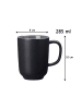 Ritzenhoff & Breker 4er Set Kaffeebecher Jasper 285 ml in Schwarz