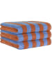Cawö Cawö Handtücher Bold Streifen 6277 blau/terra - 13 in blau/terra - 13