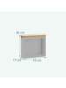 relaxdays Toilettenpapier Aufbewahrung in Grau - (B)43 x (H)36 x (T)17 cm