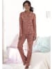 VIVANCE DREAMS Pyjama in terracotta-geblümt