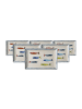 Ritzenhoff & Breker 6er Set Servierplatten Maro 30 x 20 cm bunt in bunt