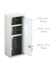 relaxdays Medizinschrank in Silber - (B)45 x (H)18 x (T)12 cm
