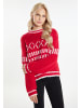 IZIA Damen Pullover in Rot Weiss