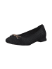 Caprice Ballerinas in black comb