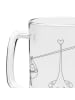 Mr. & Mrs. Panda Gravur Bierkrug Sternzeichen Waage ohne Spruch in Transparent