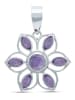 mantraroma 925er Silber - Ketten (L) 27 x (B) 34 mm mit Amethyst