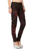 Cipo & Baxx Damen Regular Fit Hose in Bordeaux