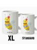 Mr. & Mrs. Panda XL Tasse Biene Blume ohne Spruch in Weiß