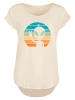F4NT4STIC Long Cut T-Shirt Alien Piece Sonnenuntergang in Whitesand