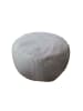 relaxdays Pouf in Hellgrau - (H)35 x Ø 50 cm