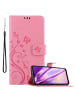 cadorabo Hülle für Samsung Galaxy M33 5G Blumen Design in FLORAL ROSA