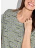 GOLDNER Shirt Shirt in salbei / grau / gestreift