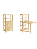 SoBuy Esszimmerhochschrank in Naturholz - (W) 59 x (H) 126 x (L) 68 cm