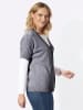 Sieh an! Strickjacke in marine-ecru-meliert
